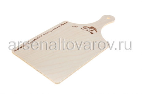 доска разделочная деревянная 35*18*0,6 см с ручкой (PF-CWS-P89)