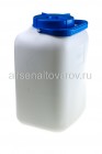 фляга пластиковая 20 л для пищевых с навесной ручкой Аквалайн (ЭП370) белая (Эльфпласт)