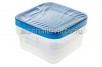 Контейнер для заморозки продуктов пластиковый 0,7 л (набор из 3 шт) Морозко (С64036) (Полимербыт) 