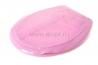 сиденье для унитаза пластиковое Бантик (404) розовое (Турция)