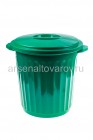 бак пластиковый 85 л для пищевых с крышкой (01007) зеленый (Ар-Пласт)