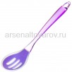 Ложка кухонная силиконовая с прорезями фиолетовая (YW-KT129P-6) (Даникс) 331187