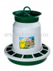 Кормушка для домашней птицы пластиковая бункерная 10 кг зеленая (Ар-Пласт) 08003 
