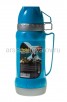 Термос стеклянная колба 1 л узкое горло с 2 чашками голубой Аква Меллони (008239)