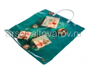 Пакет полиэтиленовый с пластиковыми ручками 36*37 см Золотые подарки (Тико-Пластик)