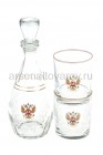 набор для воды стеклянный (графин Дионис + 2 стакана 250 мл) (1331-ГД34) Россия (Гусь-Хрустальный)