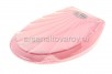 Сиденье для унитаза пластиковое Ракушка (104-403) розовое (Турция)