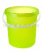 Ведро пластиковое 15 л для пищевых с крышкой (ВЕ0115) зеленое (Дарел)