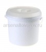 Ведро пластиковое 15 л для пищевых с крышкой (ВЕ0115) мрамор (Дарел)
