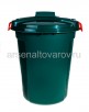Бак пластиковый 100 л для пищевых с крышкой Геркулес (ЭП313) зеленый (Эльфпласт) 