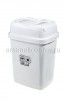 Контейнер для мусора пластиковый 18 л Флип (А024) белый (Ар-Пласт) 