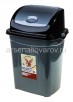 Контейнер для мусора пластиковый 12 л (02031) серый с черным (Ар-Пласт) 