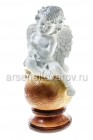 Ангел на шаре 34*20 см гипс садовая фигура (217) (Россия)