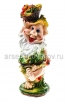 Садовая фигура Гном с фруктами 41*27 см гипс (130) (Россия)