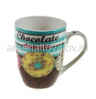 кружка чайная керамическая 350 мл (MC-2205062) микс (Flatel)