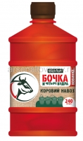 Удобрение коровий навоз Бочка и четыре ведра 0,6 л для овощных, плодовых, ягодных и декоративно-цветочных культур (Огородник)