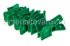 зажим для пленки диаметр 10-12 мм (упаковка из 10 шт) зеленый (Лиана) (003642)