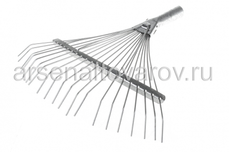 грабли веерные проволочные 20 зубьев без черенка оцинкованные (Вача)