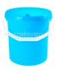 Ведро пластиковое 20 л для пищевых без крышки (ВЕ0220) голубое (Дарел) 