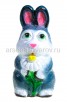 Кролик с ромашкой 31*14 см гипс садовая фигура (374) (Россия)