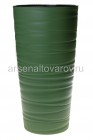 кашпо напольное пластиковое 15 л 30*58 см со вставкой оливковое Модерн Максимум (КШ-9529) (BMC)