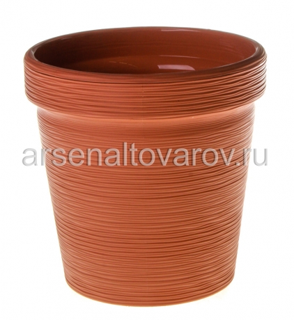 кашпо для цветов пластиковое 3,57 л 18,7*19 см карамель Терра (КШ-9328) (BMC)