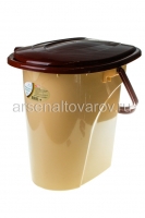 Ведро-туалет пластиковое 22 л (143) бежевое (Эльфпласт)