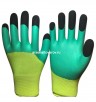 Перчатки рабочие нейлоновые с латексным покрытием (900) зеленые (КНР) 
