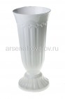 ваза для цветов под срезку пластиковая 2 л Флавия белая (283) (Эльфпласт)