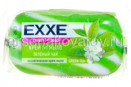 мыло туалетное EXXE 1+1 80 г зеленый чай (Арвитекс)