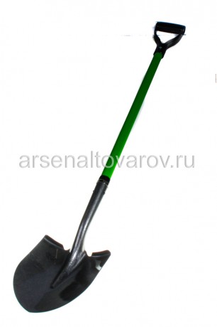 лопата штыковая (280*210 мм) с фиберглассовым черенком 1,3 м порошковой окраски (S518FHD)