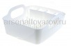 Сушилка для посуды пластиковая 33*37*18 см Изли (М 1177) белая (Идея)