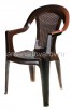 Кресло пластиковое 56,5*56,5*89,5 см Ротанг (11013) шоколад (Ар-Пласт) 