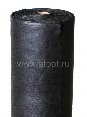 укрывной материал рулон черный  80 г/кв.м (3,2 м*100 м) Спанбонд (Агрокрон)