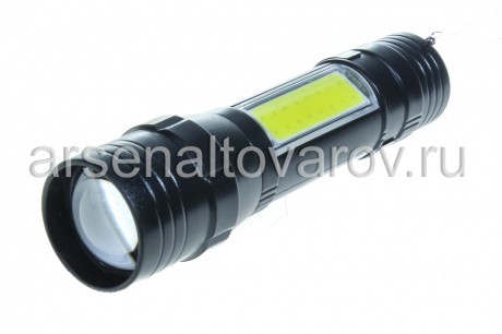 фонарь Космос (1 LED 1 Вт + COB 5 Вт) USB-шнур светодиодный аккумуляторный (KOS113Lit) 584433