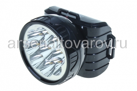 фонарь налобный Трофи (9 LED) светодиодный аккумуляторный 2 режима (TG9) 248138
