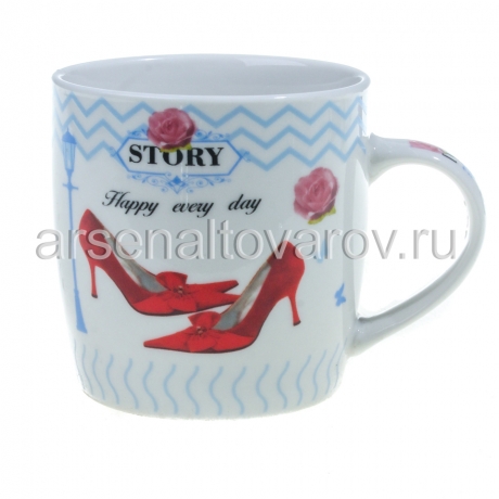 кружка чайная керамическая 250 мл (MC-2209126) микс (Flatel)