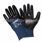 перчатки рабочие полиэстеровые с нитриловым покрытием размер XL Механик Плюс антискользящие PR-NP171 (Фиберон)