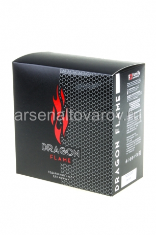 парфюмерный набор мужской Пламя дракона (гель для душа 150 мл + бальзам после бритья 150 мл) (Москва) 10505