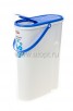 Контейнер для стирального порошка пластиковый 5 л (М 1240) белый с синим без крышки (Идея) 