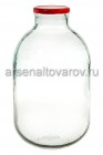 банка стеклянная для консервирования Твист -100 10 л с винтовой крышкой прозрачная (Россия)