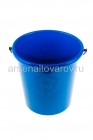 ведро пластиковое 8 л для пищевых Ромашка (02012) синее (Ар-Пласт)