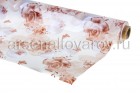 клеенка столовая тканевая основа Парадиз рулон (20 м*1,4 м) Розы и жемчуг (099Н)