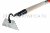 Тяпка нержавеющая 120 мм с деревянным черенком БЦМ (1045-ч) (ЦИ)