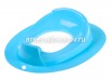 Накладка для унитаза детская пластиковая Бамбино (С817ГОЛ) голубая (Россия)
