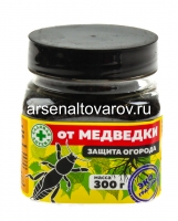 Деготь древесный 300 гр гранулы средство от медведки, кротов, землероек, мышей, насекомых-вредителей (Садовая аптека)