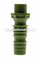 Соединитель для шланга универсальный резьба ерш 1/2" (ДИ)