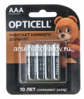 батарейки Оптисел Басик ААА (мизинчиковые) LR03 1.5 V (блистер из 4 шт) (5343)