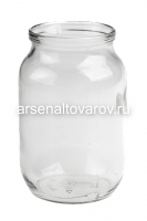 Банка стеклянная для консервирования СКО-1-82 1 л (обычная крышка) (Каменск-Шахтинский)