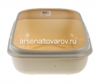 лоток для кошек пластиковый с рамкой (М8545) бежевый (Башкирия)